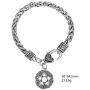 VASSAGO Wicca Pentacle of Goddess a Powerful Protection Pendant Flower of Life Charm Wheat Chain Bracelet