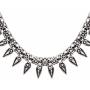 Ethnadore Bohemian Vintage Antique Tribal Indian Oxidized Silver Choker Necklace Jewelry