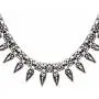 Ethnadore Bohemian Vintage Antique Tribal Indian Oxidized Silver Choker Necklace Jewelry