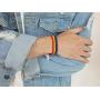 Defusky Rainbow Bracelets 2Pcs Gay Pride & Lesbian Bracelets Parade Accessory Wristband LGBT Pride Jewelry for Men Women