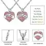 lauhonmin Crystal Sister Necklace Set Big Middle Little Baby Sister for Women Girl 9 Style 3 Colors lauhonmin Crystal Sister Necklace Set Big Middle Little Baby Sister for Women Girl 9 Style 3 Colors