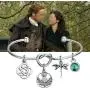 WSNANG Outlander Inspired Jewelry Scottish Thistle Dragonfly Charm Love Knot Bracelet Outlander Fans Gift WSNANG Outlander Inspired Jewelry Scottish Thistle Dragonfly Charm Love Knot Bracelet Outlander Fans Gift