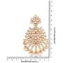 I Jewels Gold Plated Kundan & Pearl Earring Set with Maang Tikka for Women