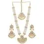 Jwellmart Indian Diva Collection Pearl Rani Haar Necklace Set in Kundan Stones for Women and Girls Jwellmart Indian Diva Collection Pearl Rani Haar Necklace Set in Kundan Stones for Women and Girls