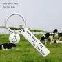 CYTING Funny Cow Gift Moo Bitch Get Out The Hay Cow Keychain Cow Jewelry Sarcastic Gift for Cow Lover Farmer