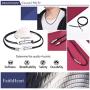 FaithHeart Braided Leather Cord 2MM/3MM Chain Necklace Stainless Steel Durable Snap Clasp, Men Women DIY Waterproof Woven Wax Rope Chain for Pendant (Gift Packaging)