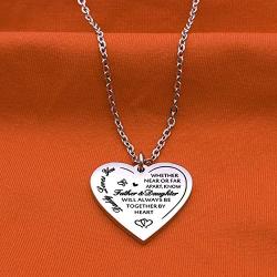 omodofo to My Daughter & Son You are Braver Than You Believe Necklace Heart Pendant Inspirational Gifts for Daugher Son Kids