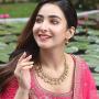 Tarinika Gandhra Antique Gold-Plated Indian Jewelry Set with Necklace and Earrings - White Red