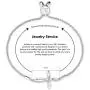 NINAMAID Sideways Cross Infinity Charm Expandable Bolo Bracelet with Cubic Zirconia Adjustable White Gold Plated Jewelry For Women Girls NINAMAID Sideways Cross Infinity Charm Expandable Bolo Bracelet with Cubic Zirconia Adjustable White Gold Plated Jewelry For Women Girls