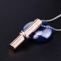 BS Bluesnow Cylinder Urn Keepsake Pendant Necklace, Stainless Steel Memorial Ash Cremation Jewelry