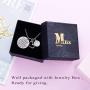 Melix Home Inspirational Gifts Necklaces You are Braver Than You Believe Initial Letter Necklace for Girls Women Birthday Graduation Gift Encouragement Jewelry