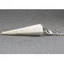 Amazing Gemstone Crystal Pendulum for Divination - Dowsing Pendulum Necklace with Chakra Chain and Crystal Ball for Reiki Healing and Crystal Grid Meditation