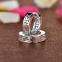 Infinite U Huggie Earrings 925 Sterling Silver Small Hoop for Women Girls