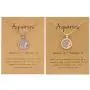 BELLA-Bee 2PC/Set 12 Constellation Necklace Coin Pendant Astrology Constellation Horoscope Zodiac Necklace with Gold Message Card for Women Girls Jewelry
