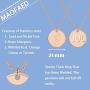 MAOFAED Birth Month Flower Pendant Necklace Flower Gift Flower of The Month Jewelry Flower Birthday Gift for Women