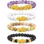 EIELO Feng Shui Pixiu Good Luck Bracelets for Men Women Natural Gemstone Healing Energy Obsidian Pi Yao Dragon Charm Beaded Bracelet Attach Wealth Money Jewelry EIELO Feng Shui Pixiu Good Luck Bracelets for Men Women Natural Gemstone Healing Energy Obsidian Pi Yao Dragon Charm Beaded Bracelet Attach Wealth Money Jewelry