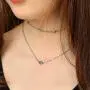 Ronglia Boho Layered Choker Necklace Silver Heart Pendant Necklaces Beaded Necklace Chain Jewelry Adjustable for Women and Girls Ronglia Boho Layered Choker Necklace Silver Heart Pendant Necklaces Beaded Necklace Chain Jewelry Adjustable for Women and Girls