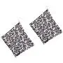 Rosemarie Collections Womens Statement Leopard Print Wild Animal Safari Cheetah Metal Chain Mesh Drop Earrings, 4'' Rosemarie Collections Womens Statement Leopard Print Wild Animal Safari Cheetah Metal Chain Mesh Drop Earrings, 4''