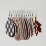 Fall Leather Earrings Buffalo Plaid Earrings for Women Pumpkin Sunflower Maple Leaves Acorn Autumn Jewelry Thanksgiving Accessory for Women Girls 16 PCS