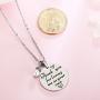 ELOI for Stepmom Thank You for Loving Me As Your Own Necklace Bonus Mom Pendant Mother in Law Jewelry