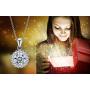 LUX AND GLAM Round-Cut Cubic Zirconia Halo Collection Stud Earring, Drop Earrings, Pendant Necklace, Necklace and Earring Jewelry Sets