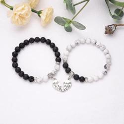 ZHEPIN Best Friend Bracelet,Relationship Bracelets-Love Formed by The Bracelet Symbolizes Connected Heart