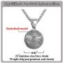 Mgutillart Punk Rock Titanium Steel Basketball Pendant Necklace