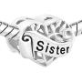 LovelyJewelry Sister Wife Grandma Heart Sterling Silver I Love You Filigree Tree of Life Charms for Bracelet