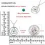 YL Celtic Knot Necklace 925 Sterling Silver Created Aquamarine/Ruby/Emerald/Cubic Zirconia Trinity Pendant Love Knot Jewelry YL Celtic Knot Necklace 925 Sterling Silver Created Aquamarine/Ruby/Emerald/Cubic Zirconia Trinity Pendant Love Knot Jewelry
