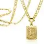 Joycuff Gold Square Initial Necklaces for Women Men Teen Girls Boys Husband Dad Mom Daughter Personalized Name 26 Alphabets Stainless Steel Figaro Chain Vintage Medallion Pendant Necklace Joycuff Gold Square Initial Necklaces for Women Men Teen Girls Boys Husband Dad Mom Daughter Personalized Name 26 Alphabets Stainless Steel Figaro Chain Vintage Medallion Pendant Necklace