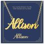 KELORIS PATH Custom Name Necklace Personalized Name Necklace 18K Gold Plated Dainty Pendant for Women Girls Kids Teens Monogram Necklace Gold Jewelry Gift