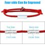 Nicehel 2pcs Customized Engraved Attract Each Other Rope Braided Bracelets Come with Gift Card Jewelry Gift for Couple,Familier,Sisters,Best Friends
