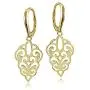 Sterling Silver High Polished Filigree Dangle Leverback Earrings Sterling Silver High Polished Filigree Dangle Leverback Earrings