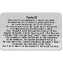 FUSTYLE Psalm 23:4 Bible Verse Dog Tag Keyring/Necklace Christian Jewelry Religious Inspirational Gift