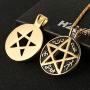 HZMAN Supernatural Devils Trap Symbol Sigil Stainless Steel Pendant Necklace Pentagram Anti Possession