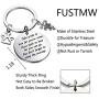 FUSTMW Veterinarian Graduation Gift Vet Tech Keychain Veterinarian Tech Nurse Gift Veterinarian Charms Jewelry Veterinary Gift Take Pride in How Far You Have Come