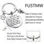 FUSTMW Veterinarian Graduation Gift Vet Tech Keychain Veterinarian Tech Nurse Gift Veterinarian Charms Jewelry Veterinary Gift Take Pride in How Far You Have Come