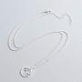 Flzaitian Stainless Steel Volleyball Pendant Necklace Clavicle Chain Jewelry for Sport Necklace