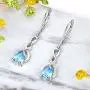 YL Dangle Drop Earrings Sterling Silver Infinity Leverback Earrings Created Ruby/ Sapphire/Emerald/Amethyst/Aquamarine/Opal/Zirconia Jewelry Gifts for Moms YL Dangle Drop Earrings Sterling Silver Infinity Leverback Earrings Created Ruby/ Sapphire/Emerald/Amethyst/Aquamarine/Opal/Zirconia Jewelry Gifts for Moms
