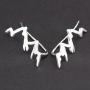 Mountain Peak Crawler Earrings Silver Mountains Climbers Wrap Earring