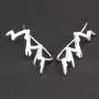 Mountain Peak Crawler Earrings Silver Mountains Climbers Wrap Earring