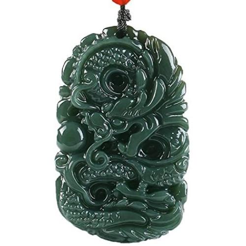 Boutique 100% Pure Natural Manual Sculpture Green Jade Gem Pendant Necklace Men or Women Necklace Pendant Amulet fine polishing