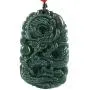 Boutique 100% Pure Natural Manual Sculpture Green Jade Gem Pendant Necklace Men or Women Necklace Pendant Amulet fine polishing