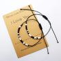 QianCraftKits I Love You Morse Code Bracelet Couples Matching Bracelets for Him and Her Boyfriend and Girlfriend Mother and Daughter Set of 2 Bracelets