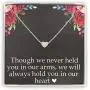 Emma Lou Miscarriage Necklace, Stainless Steel Tiny Heart Necklace, Miscarriage Jewelry for Mother