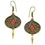 Efulgenz Indian Bollywood Bohemian Vintage Mang Tikka Head Piece Earrings Bridal Wedding Jewelry Set