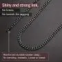 FindChic Men Curb Chain Necklace 18K Gold Plated/Stainless Steel/Black Chunky Double Tight Cuban Link Hip Hop Neck Chains for Men Boys 3.5MM/5MM/6MM/7MM/9MM/12MM 14-30 8 Length Options (Send Gift Box)