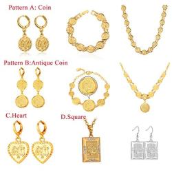Rhinestone Drop Earrings|Muslim Jewelry for Women Girls|Platinum 18K Gold Plated Allah Square Dangle Earrings