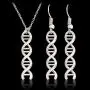 Kebaner DNA Double Helix Chemistry Science Molecule Biology Necklace and Earrings Jewelry Set for Women Kebaner DNA Double Helix Chemistry Science Molecule Biology Necklace and Earrings Jewelry Set for Women