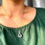 oGoodsunj 925 Sterling Silver 8 Urn Jewelry Memorial Necklace for Ashes Infinite Cremation Pendant - Forever in My Heart